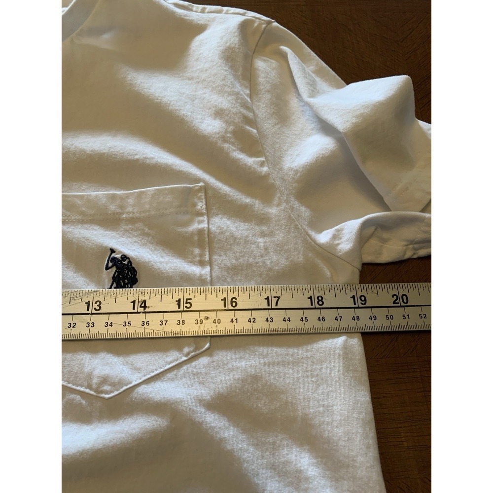 US Polo Assn Mens White Short Sleeve T Shirt Classic Pony Logo Size Small - Picture 12 of 16